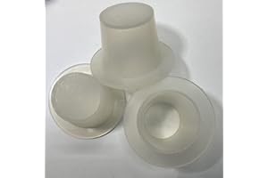 DEXIERP Tapón y Tapa de inserción cónica con Brida Protection Force para 32-36 mm 1-17/64" a 1-13/32" Orificio de identificación de Tubo de Apertura de Botella (Paquete de 5) Caucho Reutilizable