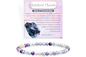 Farfume Edelstein Perlen Armband für Frauen, 4mm Kristall Silber 925 Naturstein Schmuck Elastisch Armbänder Damen, Chakra Spirituelle Charms Armbänder Geschenke