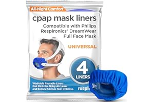 RESPLABS MEDICAL INC. resplabs CPAP Mask Liners - Full Face CPAP Masks, sleepliners, DreamWear Style Liner (Universal - 4 Pack)