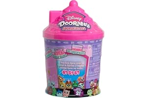 Just Play Coffret de Mini-Figurines à Collectionner Squish’Alots Disney Doorables, série 2, Figurines de 2,5 cm de Haut, 4 à 5 modèles Inclus, Jouets pour Enfants de 5 Ans et Plus