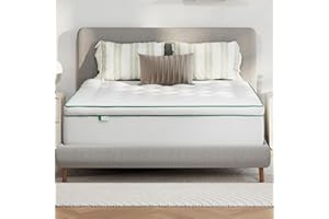 Novilla Sobrecolchon 135 x 190 cm, Topper Colchón de Microfibra Super Suave Calidad de Hotel de Microfibra con Elástica, Blanco, Lavable a Maquina