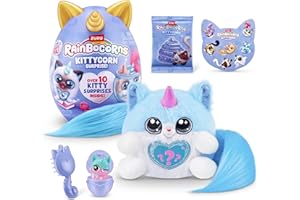 Rainbocorns Kittycorn Surprise Series 3 Maine Coon (Cleo) by ZURU, Plush Toy, Collectible Plush Stuffed Animal, Surprise Eggs for Girls (Maine Coon)