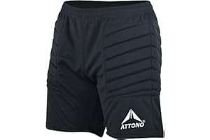 ATTONO Pantaloni corti da portiere per bambini, pantaloni da calcio, imbottiti sui fianchi