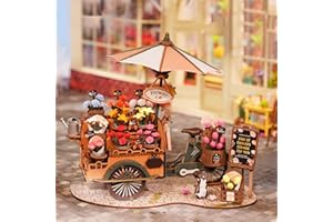ROWOOD 3D Puzzle in Legno Blossom Cart, Modellismo Da Costruire Adulti, Kit Di Artigianato Fai Da Te Per La Costruzione Di Fiori, Ideale Come Regalo Di Natale E Di Compleanno