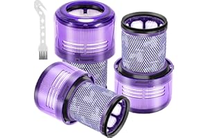 Vinuwu 3Pcs Filtre pour Dyson V12, HEPA Filtre Compatible avec V12 Detect Slim Absolute Total Clean Extra Fluffy Motorhead Complete Aspirateur, Pièces Détachées Accessoires, Remplacer # 971517-01
