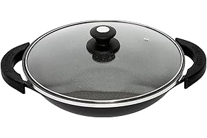 Schumann Professionnel SWO2203200 Black Rock Wok Revêtement/Fonte d'Aluminium Noir 32 x 32 x 8,3 cm