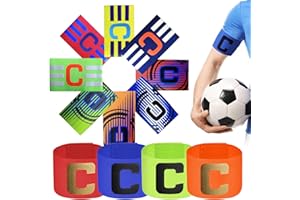 Syhdfxknp Brazalete Capitan Futbol Niño Brazalete Capitan Niño Elástico Brazalete de Capitan de Futbol Brazalete de Fútbol Multicolor Ajustable Fútbol y Rugby Deportivo para Adultos