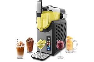 Cecotec Machine à Granités 2,6 L Twist&Ice 2600, Boissons prêtes en 15-60 min, Contrôle Tactile, Refroidissement adaptable, Design ergonomique, Buse Anti-goutte, 6 Modes.