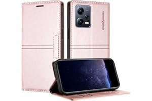 TOUCASA Funda Tipo Cartera para Xiaomi Redmi Note 12 5G/Poco X5 5G, Cuero Flip Folio Carcasa, Funda con con Soporte Plegable magnética incorporada para Redmi Note 12 5G (Rosa)