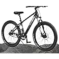 FitTrip Dominator Dark Edition 26 Inch MTB Cycle for Boys Without Gear | Zoom Masera Lockout Suspension | Jak 7 Dual Disk Brakes | Stunt MTB Single Speed Cycle for 5 Ft & Above (Age: 15+ Years), Black