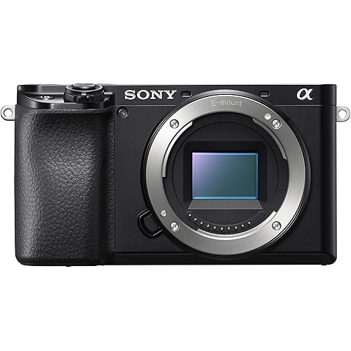 Sony Alpha ILCE 6100 24.2 MP Mirrorless Digital SLR Camera Body only | APS-C Sensor | Fast Auto Focus, Real-time Eye AF, Real-time Tracking | 4K Vlogging Camera - Black