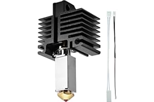 DUROZZLE Ruby Düse Hotend Combo mit Keramik-Heizkörper und Thermistor für Bambu Lab X1 / X1C / X1E 3D-Drucker, kompatibel mit gehärteten Stahl- und Rubin- und Wolframcarbid- und Diamantdüsen