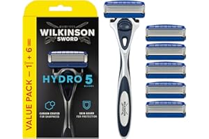 Wilkinson Sword Hydro 5 golarki + 6 ostrzy do golenia dla mężczyzn