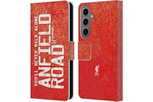 Head Case Designs Officially Licensed Liverpool Football Club Anfiled Road Red Liver Bird Ynwa Leather Book Wallet Case Cover Compatible With Samsung Galaxy S25