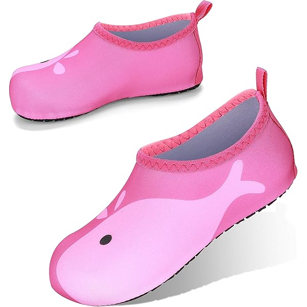 FEETCITY Kids Water Shoes - Lightweight Aqua Socks With Non-Slip Sole For Swimming, Beach, Sports