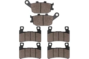 Cyleto Pastillas de Freno Delantero y Trasero para HONDA CBR600 CBR 600 F1 F2 F3 F4 F4i F5 F6 deporte 1999-2007 CB 400 2004-2005 CB 1300 Superfour 2005-2009