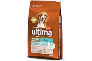ultima - croquettes Light pour Chiens Medium-Maxi au Poulet, 7kg