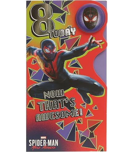 UK Greetings Marvel Avengers Geburtstagskarte Zum 9. Geburtstag – Mit Superhelden & Metallic-Folie