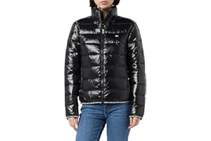 Tommy Jeans Damska kurtka puchowa TJW ESSENTIAL TAPE EXT DW0DW19312, czarna (czarna), S, czarny (czarny), S