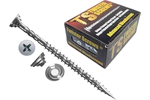 Twister Screws Premium Double-Threaded Wood Screws | 6mm x 140mm | Box of 25 | Self Drilling, Self Countersinking, Zinc-Plated, Ultra Sharp Quick Grab Point