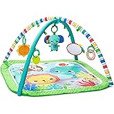 Bright Starts Wild Wiggles Bebek Jimnastik Aktivitesi Ve Katlanır Oyun Minderi Oyuncak &Ccedil;ubuğu, Yenidoğan Ve Daha B&uuml;y&uuml;k Bebekl