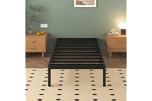 Lutown-Teen Small Single Bed Frames 2ft6 with Rounded Corner Legs, Heavy Duty Metal Bed Frame Small Single, Small Single Bed 36 cm High, Noise Free, Easy Assembly