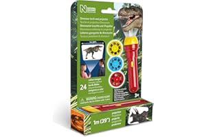 BRAINSTORM TOYS Natural History Museum N5130 Dinosaur Torch & Projector, 110mm