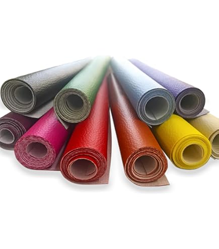 Pelle Finta Blu Per Fai Da Te - Rotolo 30x135 Cm Per Progetti Creativi E Artigianato