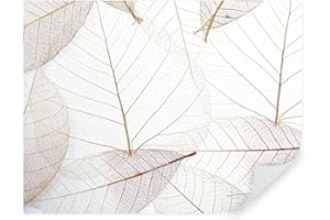 TAPEKO Papier Peint Panoramique Feuilles Premium 400x280 cm style 3D Feuilles Transparentes Papier Peint intissé pour Chambre Salon Décoration Murale u24439