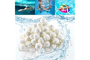 EKKONG Filter Balls, Environmentally Friendly and Durable Swimming Pool Filter Balls, a Reusable Filter That Replaces Filter Sand, Used in Swimming Pools, Aquariums and Fish Tanks (300g)