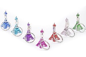 AURSTORE Llavero de la Torre Eiffel, 50 unidades, de colores, regalo de París Francia