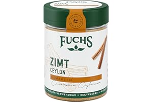 ‎FUCHS Fuchs Gewürze - Zimt Ceylon gemahlen | Aus natürlichen Zutaten | 30 g in wiederverwendbarer, recyclebarer Streudose