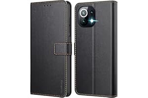 Ganbary Funda Compatible con Xiaomi Mi 11 Lite 4G/5G/5G NE, Funda Movil Carcasa PU Cuero con Ranura para Tarjeta, Cierre Magnético, Función de Soporte para Xiaomi Mi 11 Lite 4G/5G/5G NE, Negro