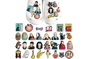 BDSHUNBF 30 szt. zawieszek do butów, akcesoria do butów, dekoracja butów Potter, dekoracja butów Harry'ego, do sandałów, dzieci, nastolatków, chłopców, dziewcząt, mężczyzn, kobiet, na imprezę,