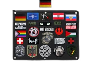 ZCKETO Patches de suspension 64 x 46 cm - Plaques pliantes - Écussons d'affichage mural - Tactique militaire - Marquage board - Organisateur - Titulaire - Display - Collection