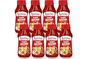 ‎BAUTZ'NER Bautz'ner - Tomaten Ketchup 8x500ml Squeeze Flasche im Vorratspack - Tomaten Ketchup mit mildem Geschmack ohne Zusatz von Geschmacksverstärkern & Konservierungsstoffen vegan glutenfrei & laktosefrei