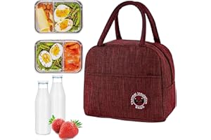 TZQFROCE 6L Mini Lunchtasche Wasserdicht Kühltasche Picknicktasche Mini Lunchtasche Wasserdicht für Büro Reisen Picknick Wandern Grillen - Rot