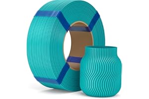 ELEGOO Filamento PLA Basic Di Ricarica 1,75 mm Verde Turchese 1 kg, PLA Refill Per Stampante 3D Senza Bobina, Precisione +/- 0,02 mm, Compatibile Con Bobina Riutilizzabile