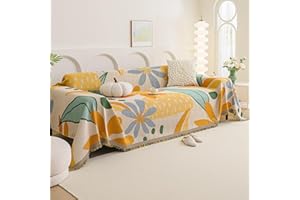 VanderHOME Copridivano Traspirante, Copridivano Estivo, Coperta da Divano Morbida e Accogliente, Copriletto Leggero Multiuso 180 * 130cm-Estate Colorata