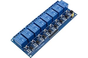 DollaTek Tarjeta de expansión de módulo de relé de 8 Canales y 5 V CC para Arduino Raspberry Pi DSP AVR PIC Arm