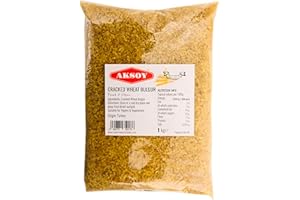 Aksoy Cracked Wheat Coarse Bulgur 1KG | Natural, Whole Grain, and Nutritious Bulgur, Perfect for Cooking, Soups, and Pilafs with Exceptional Taste and Texture! (Packaging May Vary)