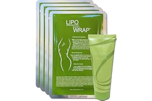 LIPO APPLICATOR Ultimate Body Applicator Lipo Wrap Works For Inch Loss Body Firming Cellulite Reducing Toning Contouring (4 WRAPS +GEL)