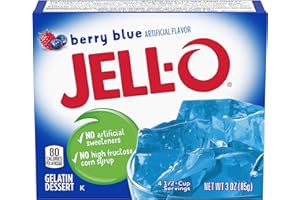 Jell-O Gelatin Dessert, Berry Blue, 3-Ounce Boxes (Pack of 6) by JELL-O