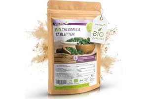 ‎VITA2YOU Vita2You Bio Chlorella Tabletten | 400mg pro Tablette | 1250 Presslinge | 500g Algen aus Ökologischen Anbau | Rohkost im Zippbeutel