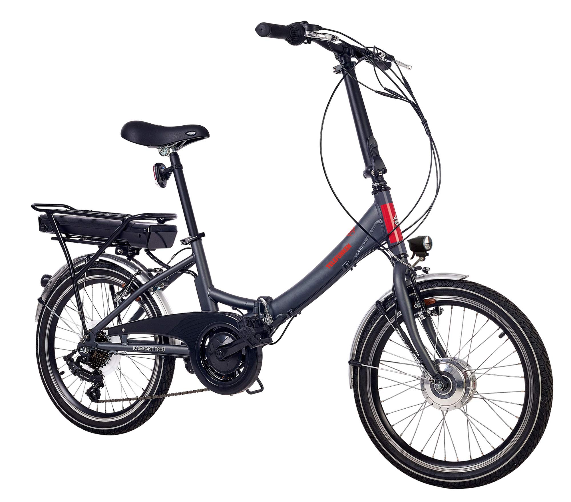 DYU D3S Klapprad E-Bike 14 Zoll - 25 Km/h, 40 Km Reichweite, Scheibenbremsen