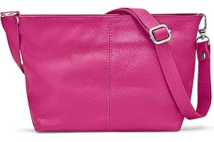 Woodland Leathers 100% Genuine Leather Italian handbags for women, Black handbag/shoulder bag with adjustable strap for ladies, Designer ladies bags with compartments