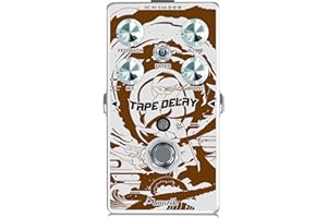 Amuzik Gitarre Tape Delay Effektpedale True Bypass Mini Size mit Art Design für E-Gitarre und Bass