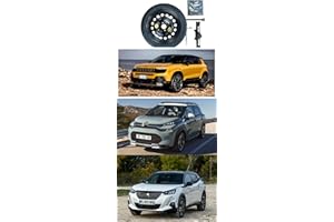 D'ANGELO 1988 Kit Ruotino di Scorta 16" Compatibile con Citroen C3, C3 Aircross, Fiat 600, Jeep Avenger, Peugeot 2008 con Cric, Chiave e Sacca 125/85R16