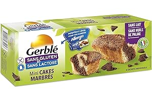 Gerblé Mini cakes marbrés, Sans gluten & Sans lactose, 6 cakes, 200 g, V77886