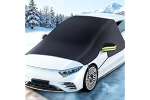 ZJKUBOIS Frontscheibenabdeckung Winter, Auto Abdeckung Winter, Windschutzscheibenabdeckung mit 2 Rückspiegelabdeckungen für Gegen Schnee Frost, Sonne, Autoabdeckung für SUV/Auto Groß Oder Klein